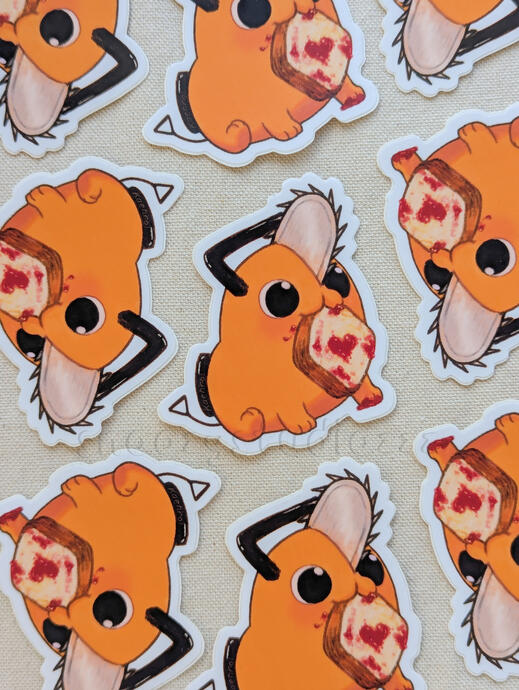 Chainsaw Man CSM Anime Pochita Glossy Vinyl Sticker Display Chainsaw Man Anime CSM Pochita Glossy Vinyl Sticker Display