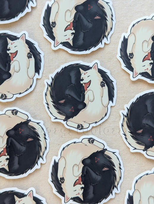 Jujutsu Kaisen JJK Anime Megumi Fushiguro Divine Dogs Velvet Vinyl Sticker Display